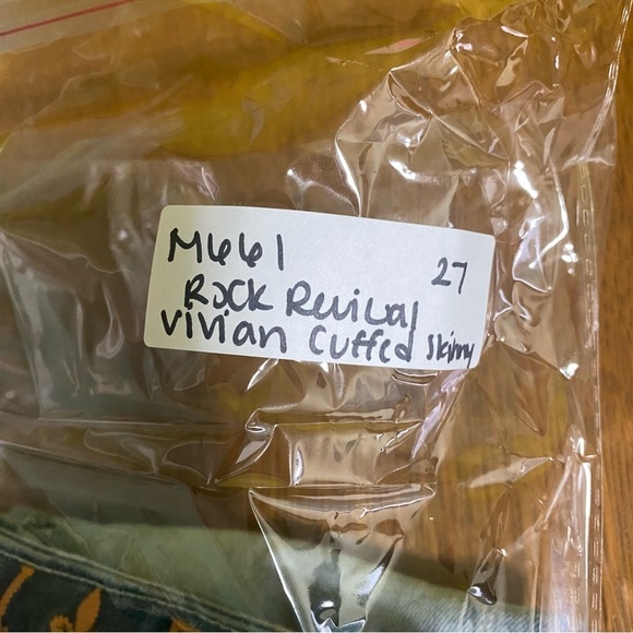 Rock Revival Women’s Vivian Cuffed Skinny Blue Jeans Size 27 - Picture 16 of 16